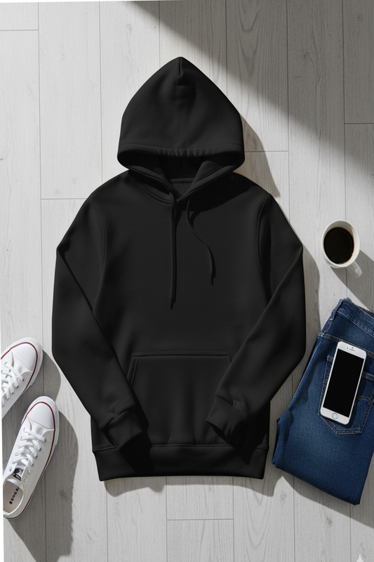 Felpa con Cappuccio | Enzo – Nero