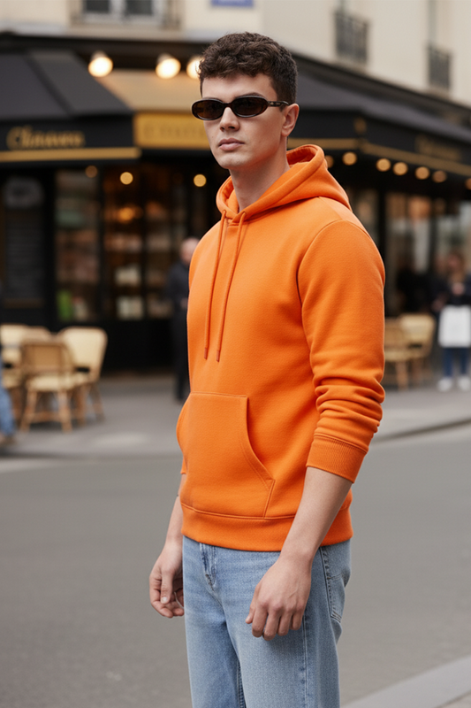 Felpa con Cappuccio | Marco – Arancione Mandarino