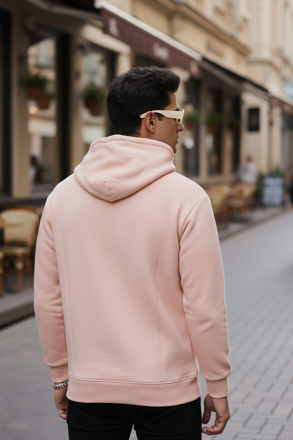 Felpa con Cappuccio | Sofia – Rosa Cipria