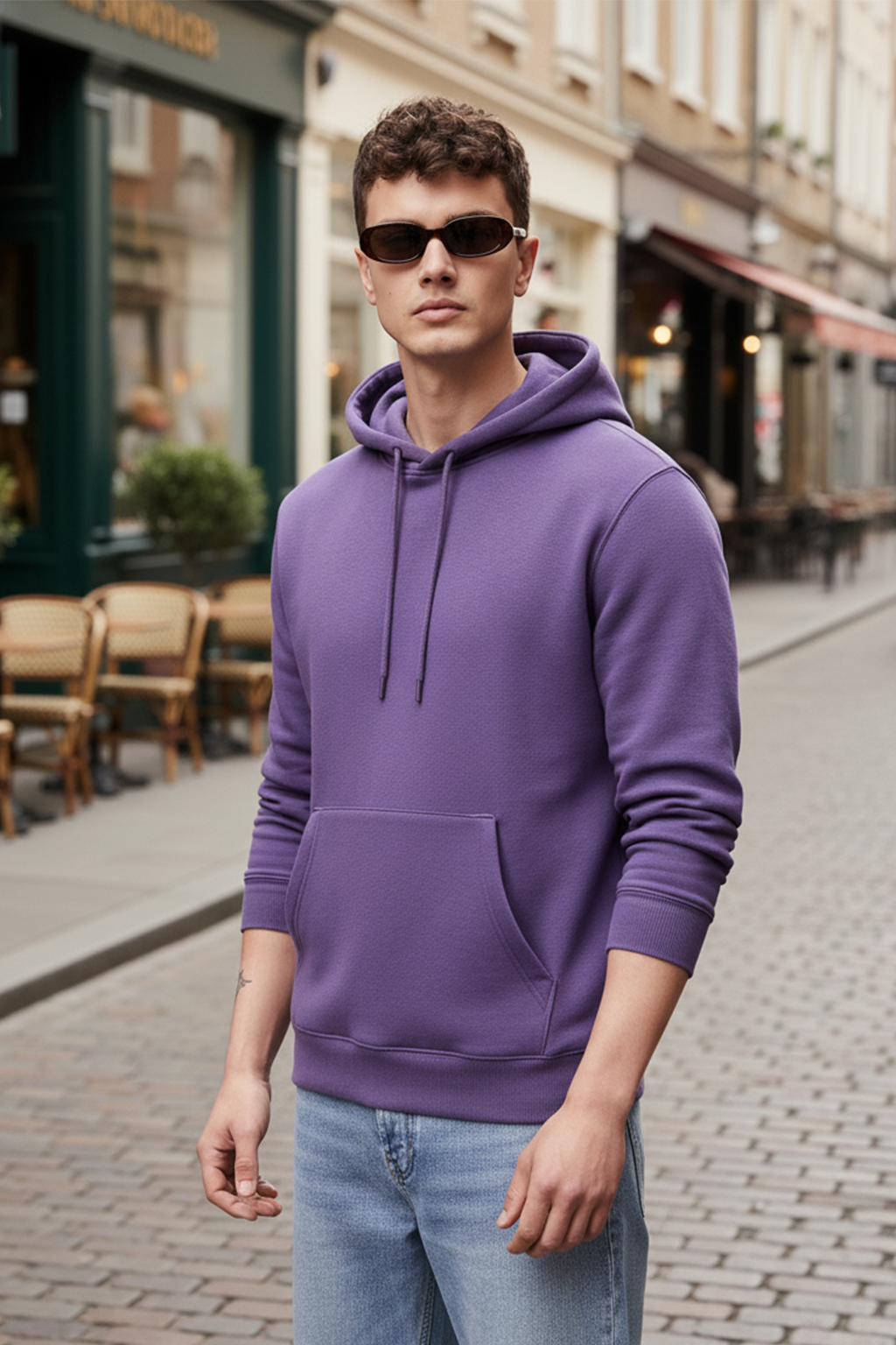 Felpa con Cappuccio | Matteo – Violetto