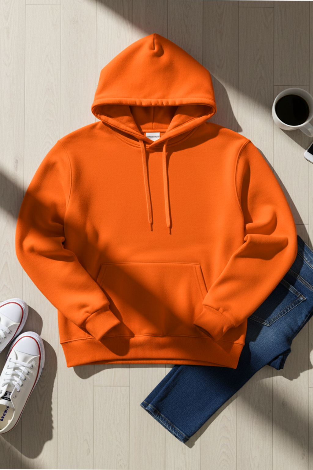 Felpa con Cappuccio | Marco – Arancione Mandarino