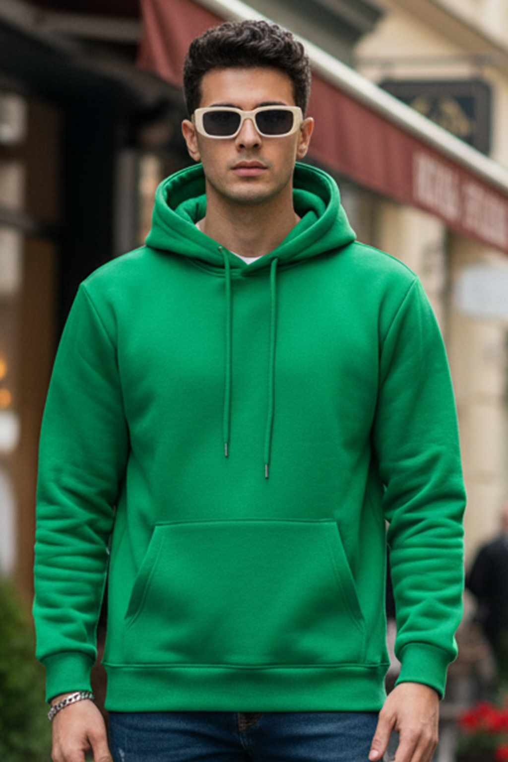 Felpa con Cappuccio | Davide – Verde