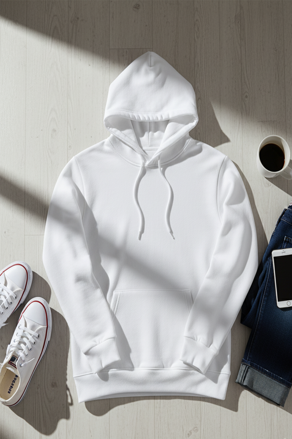 Felpa con Cappuccio | Alessandro – Bianco