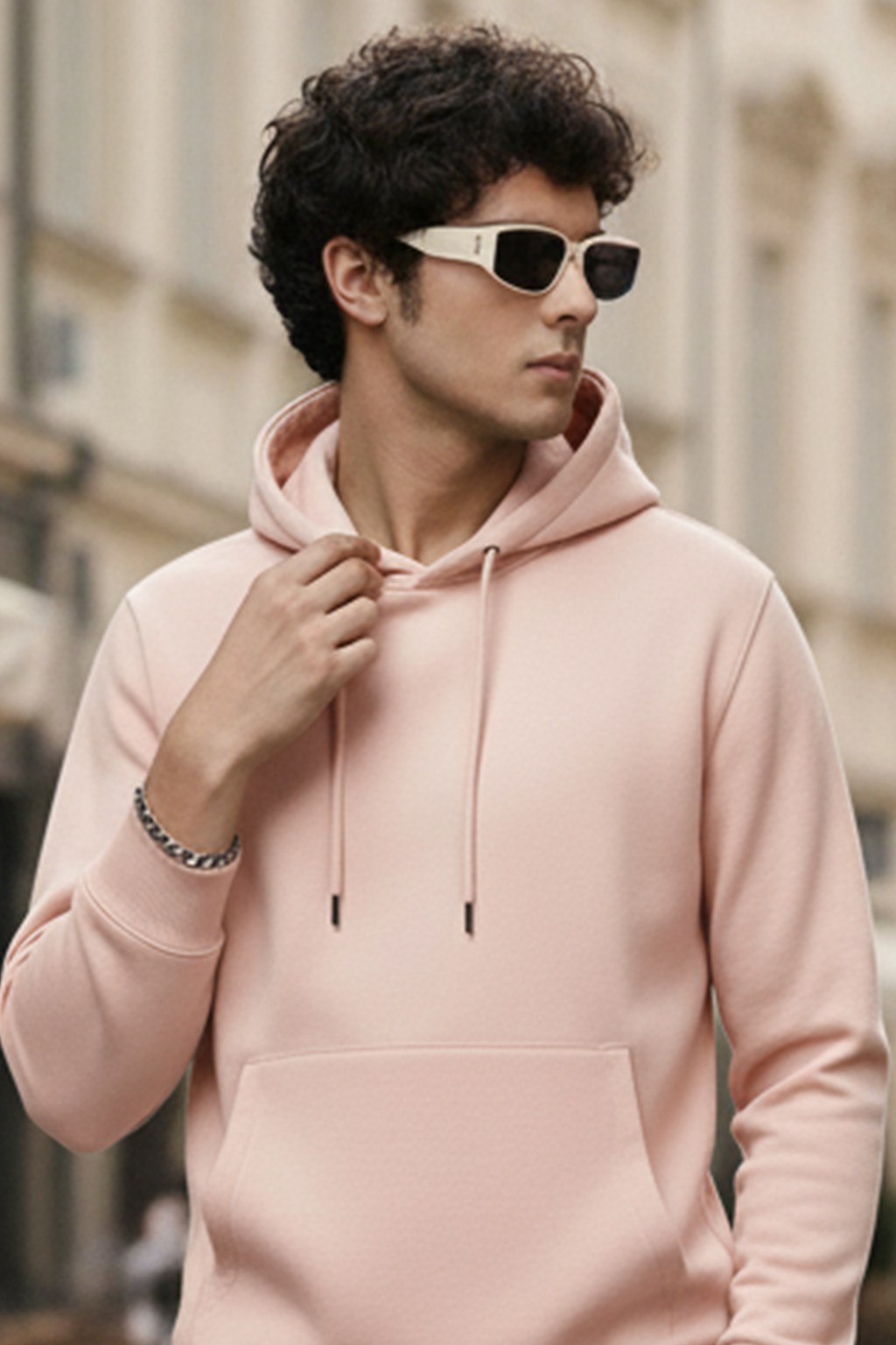 Felpa con Cappuccio | Sofia – Rosa Cipria