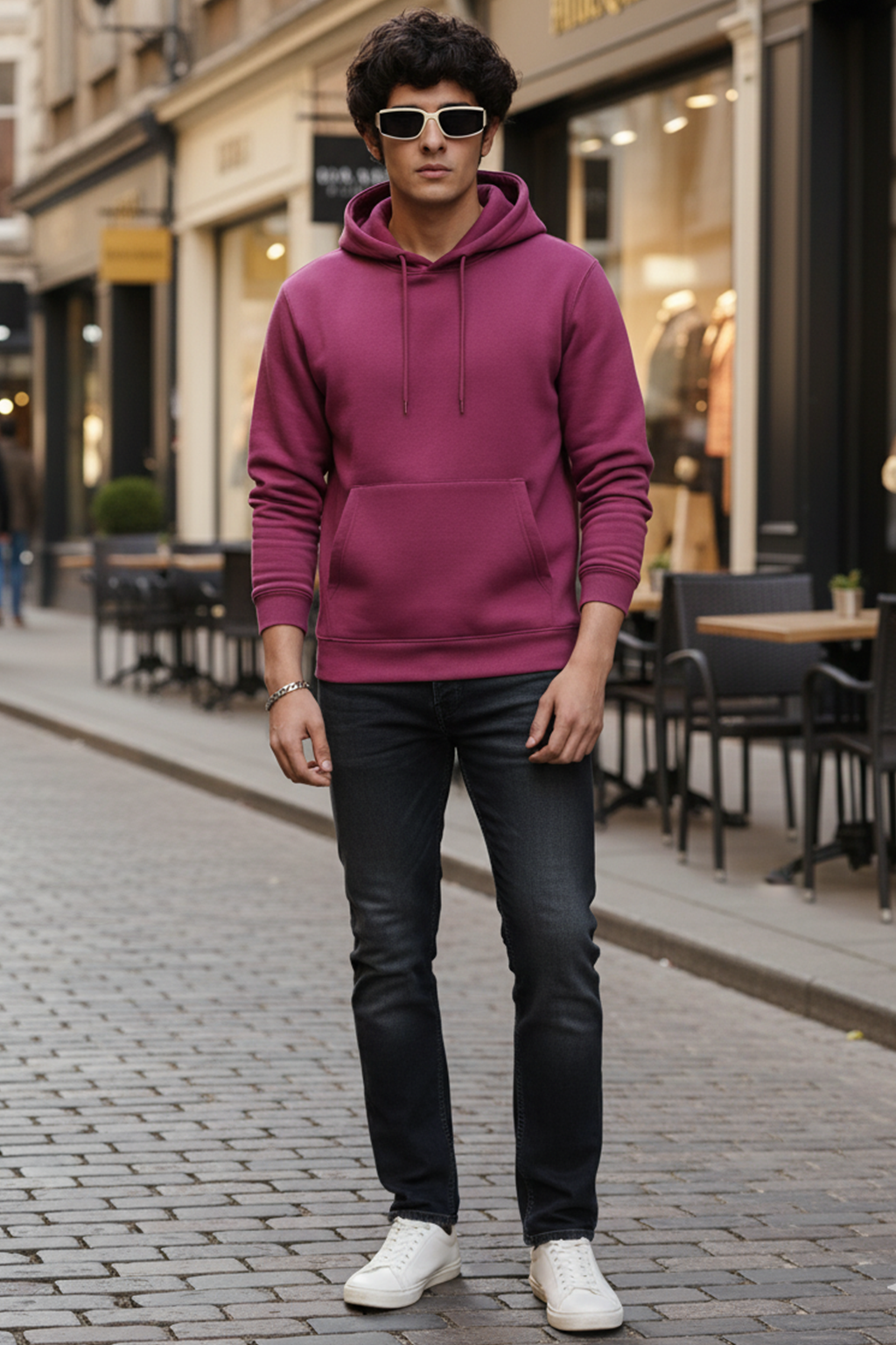 Felpa con Cappuccio | Matteo – Rosa Shocking