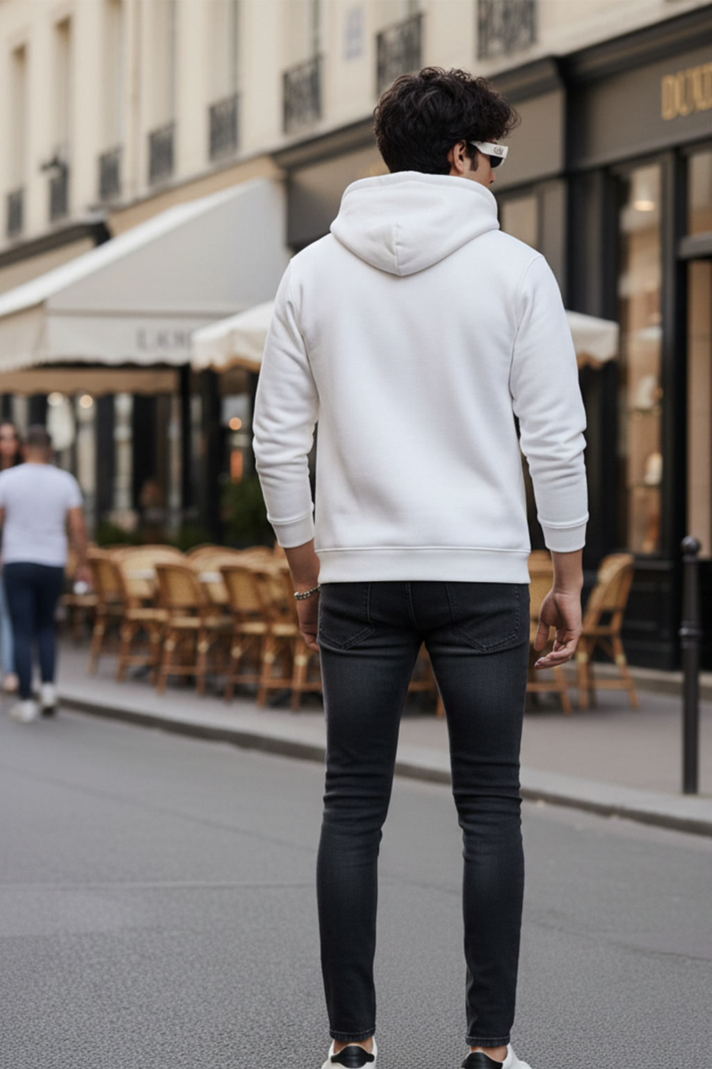 Felpa con Cappuccio | Alessandro – Bianco