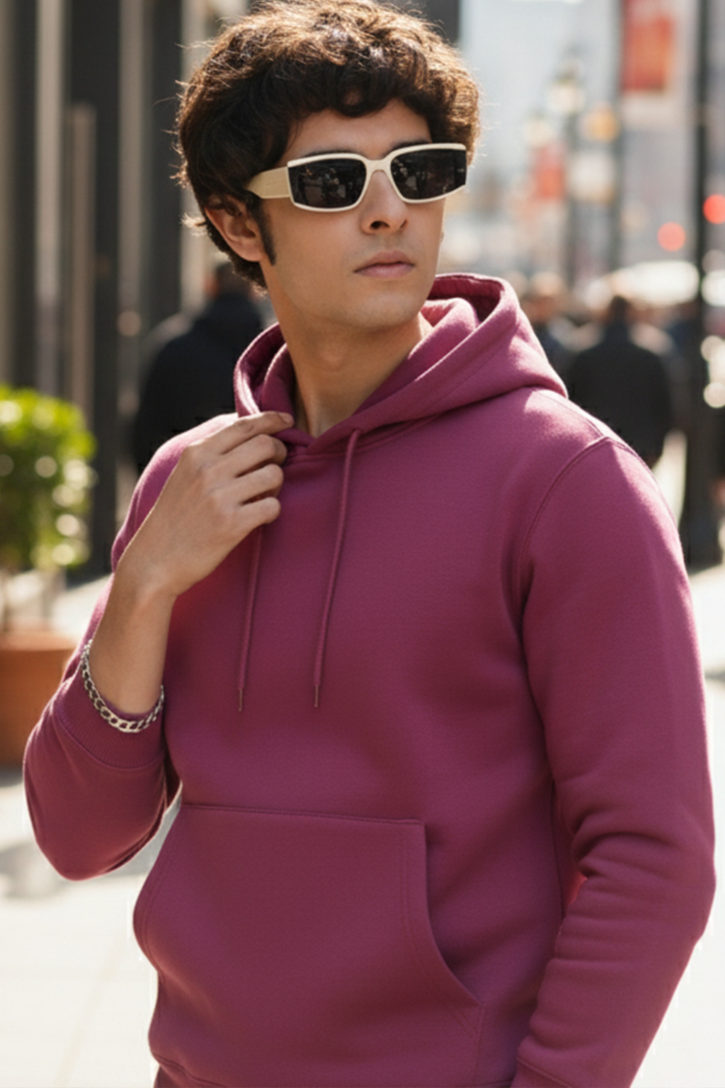 Felpa con Cappuccio | Matteo – Rosa Shocking